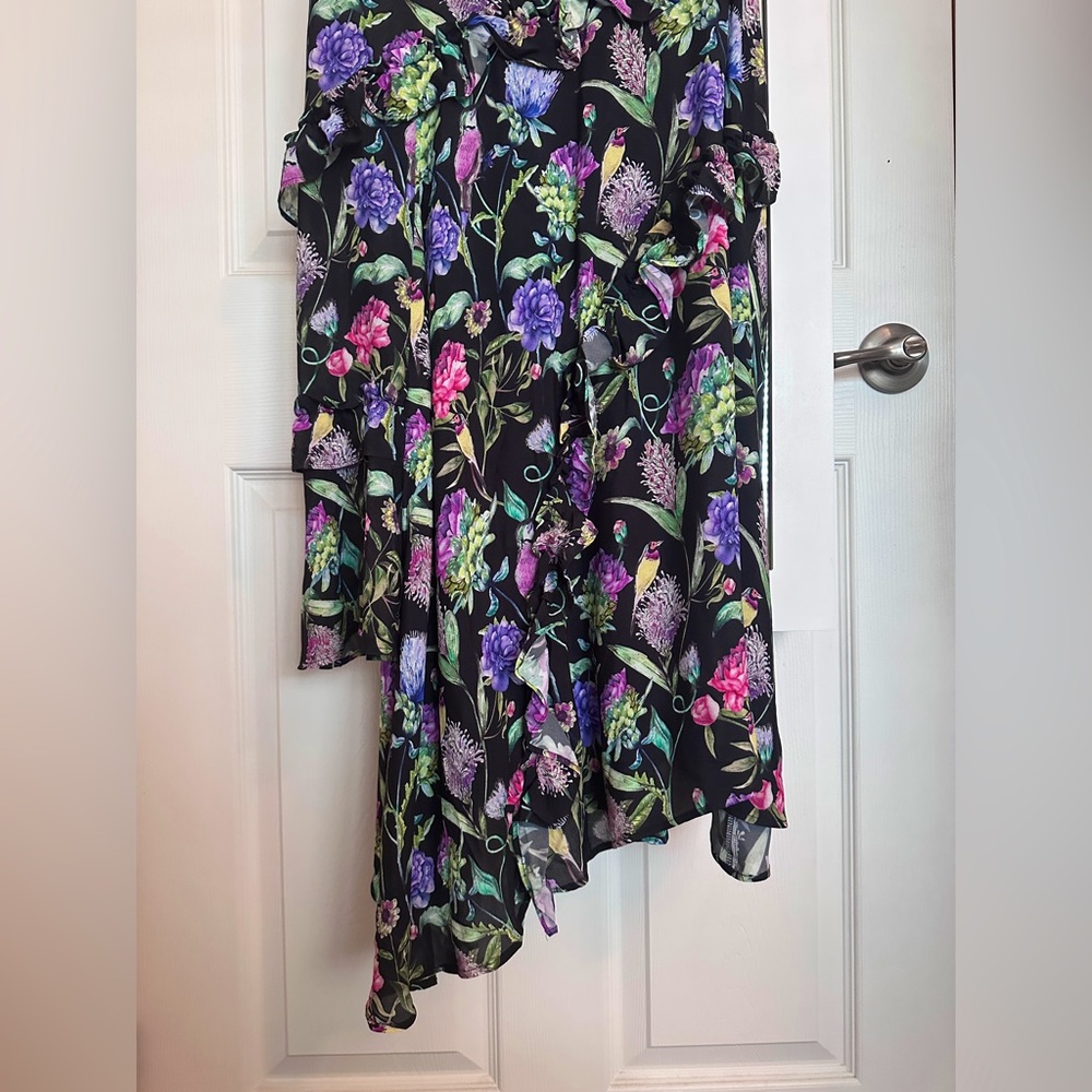 H&M Spaghetti Strap Floral Dress With Ruffles - Picture 10 of 10